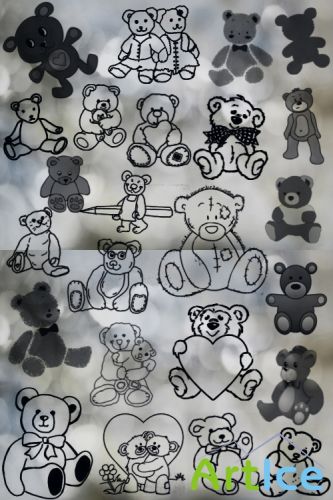 Photoshop Teddy brushes