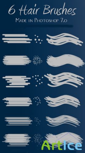 Hair Effect Brushes set