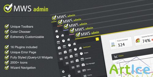 ThemeForest - MWS Admin - Full Featured Admin Template - Rip