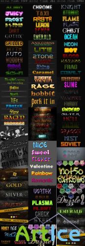 Cool Text layer styles for Photoshop pack 19