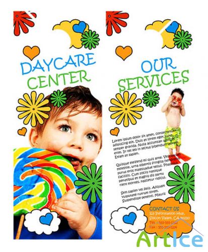 BoxedArt - Kid Treatment A 4.25 x 11 - Templates for Design