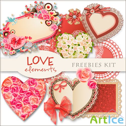 Scrap-kit - Love Elements