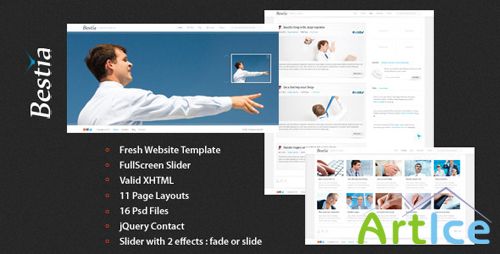 ThemeForest - Bestia - Clean and Fresh Website Template - Rip