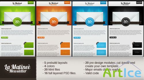 ThemeForest - La matinee - email newsletter - Rip
