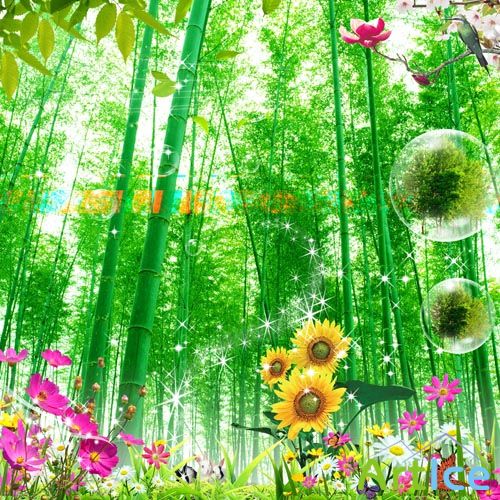Beautiful spring nature for Photoshop