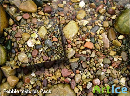 Pebble textures pack for Photoshop