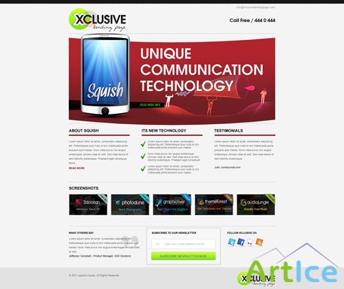Landing Page PSD