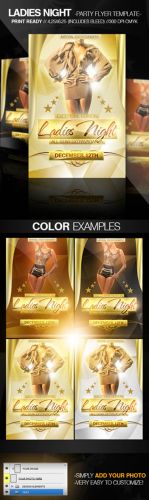 Ladies Night Flyer/Poster PSD Template
