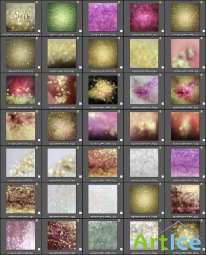 Glitter Bokeh Texture Pack