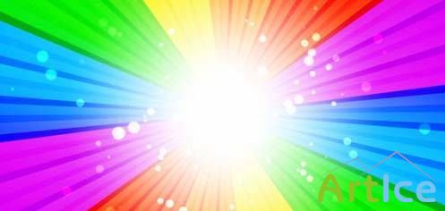 Motion graphic Rainbow Burst (videohive)