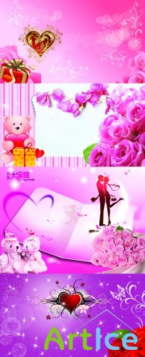 Collection of Romantic Psd Sources for Photoshop