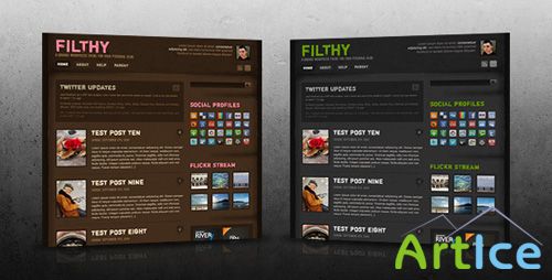 ThemeForest - Filthy + PSD (Reupload)
