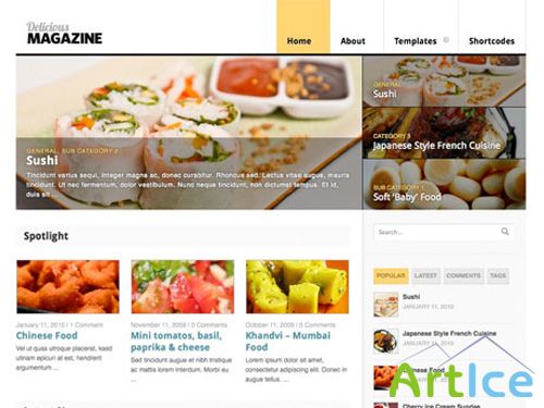 WooThemes - Delicious Magazine v1.1.7