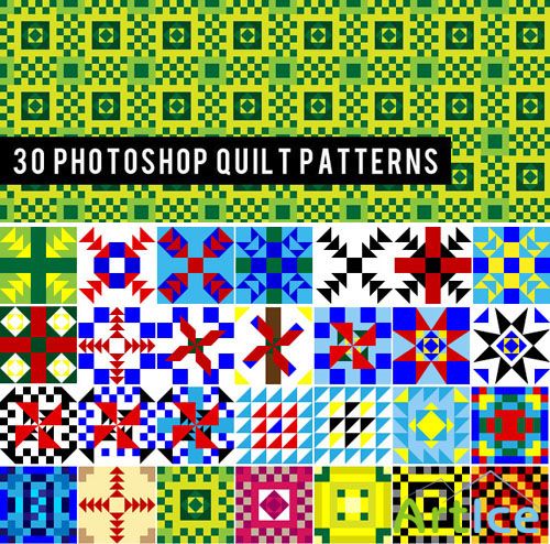 30 Photoshop Quilt Patterns