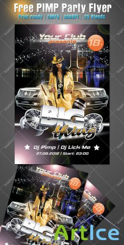 PIMP Party Flyer/Poster PSD Template