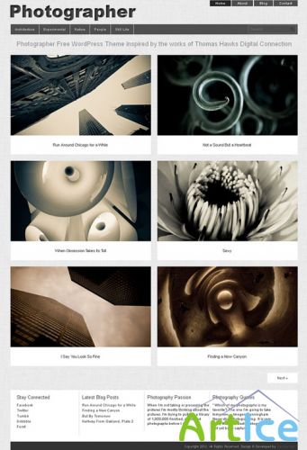 Photographer WordPress Theme