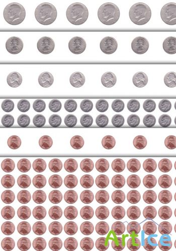 US Coins Photoshop Patterns