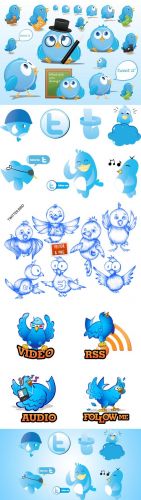 Vector Twitter Cartoons