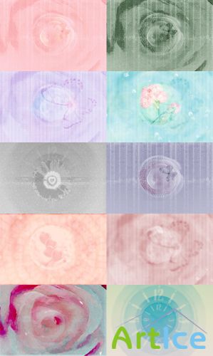 Flowers Textures Set