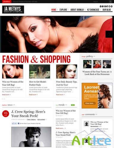 JoomlArt - Methys 2.5.1 for joomla 2.5