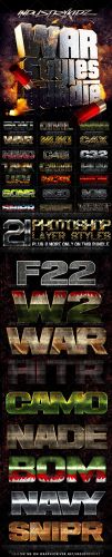 GraphicRiver - War Photoshop Layer Styles Bundle 2613160