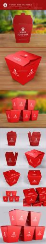 GraphicRiver - Food Boxes Mock-up Bundle