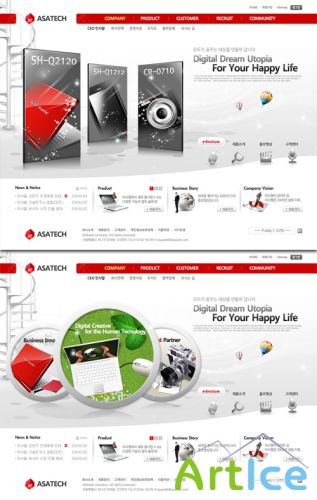 The Delicate Electronics Products Korean PSD Web Template