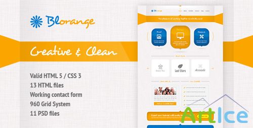 ThemeForest - Blorange Multipurpose Creative Site Template