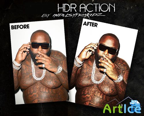 HDR Action for Photoshop