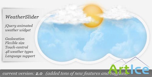 CodeCanyon - WeatherSlider - jQuery animated weather widget