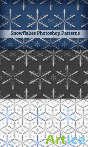 Snowflakes Patterns for Photoshop