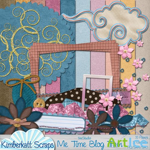 Scrap Set -  Me Time Blog Train