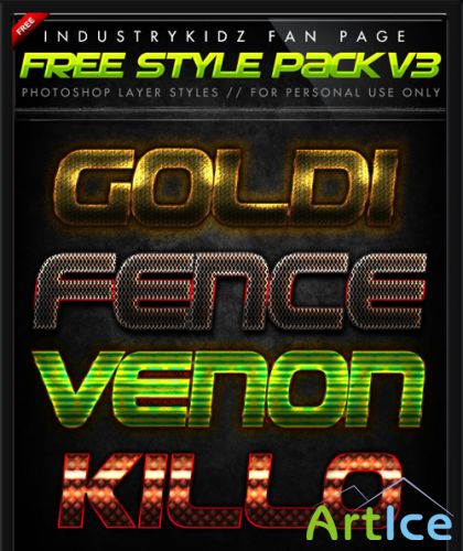 Photoshop Syles Pack 3 by Industrykidz