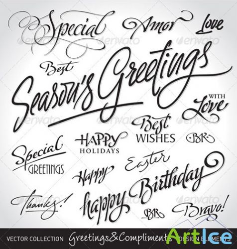 GraphicRiver - Seasonal & Holiday Greetings Set 286801