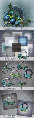 Scrap Set - I Love You