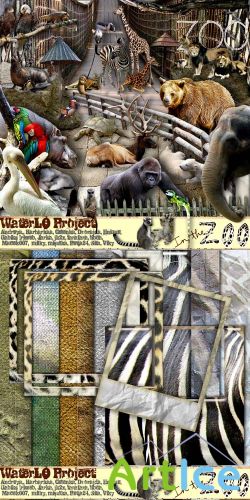 Scrap Set - In The Zoo