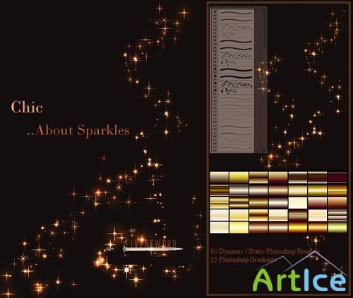 Chic Sparkles Photoshop Gradients