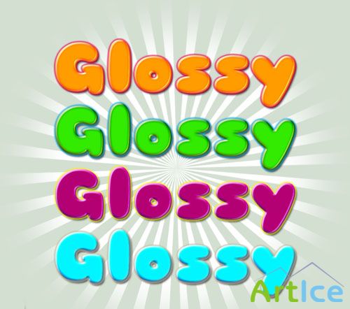 Glossy Photoshop Styles