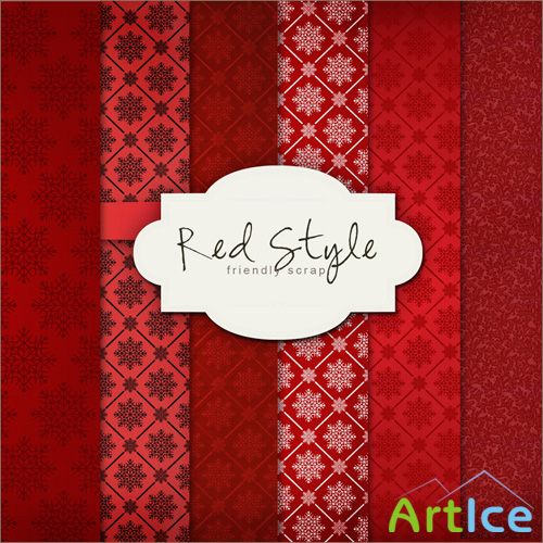 Textures - Winter Red Style Backgrounds