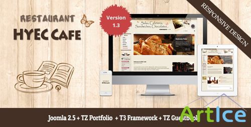 TemPlaza - HYEC Cafe v1.3 template for Joomla 2.5
