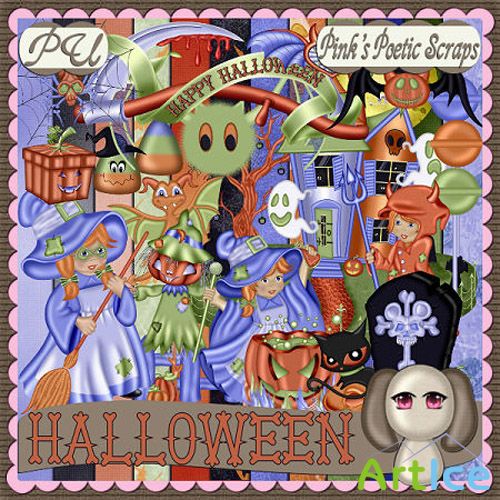 Scrap Set - Halloween PNG and JPG Files