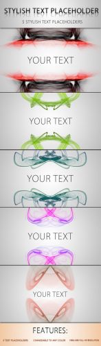 Stylish Text Placeholder PSD Template REUPLOAD