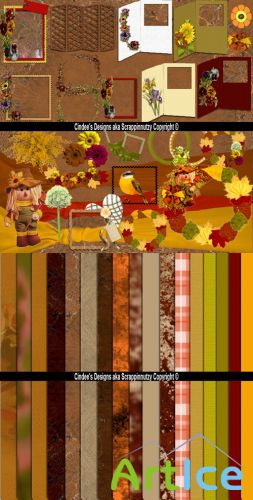 Scrap Set - Beautiful Fall PNG and JPG Files