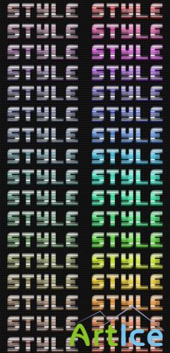 Color styles with rainbow effect