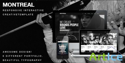 ThemeForest - Montreal - Responsive Interactive Creative Template
