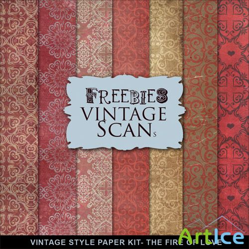 Textures - Vintage Style Paper - The Fire Of Love