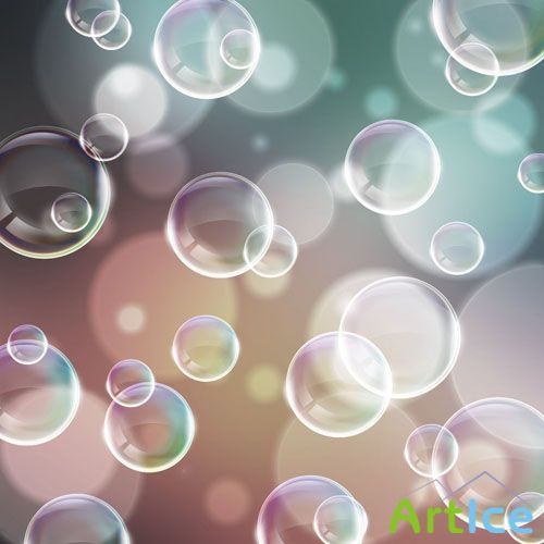 Water Bubbles PSD Template