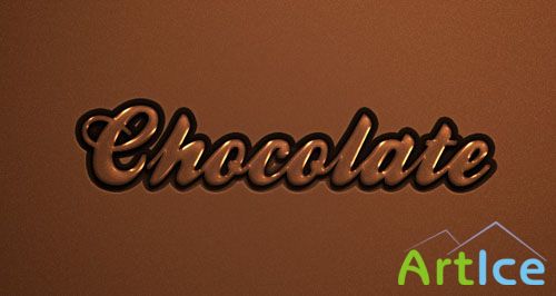 Chocolate Text Effect Photoshop Style