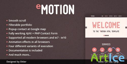 ThemeForest - EMotion HTML Template