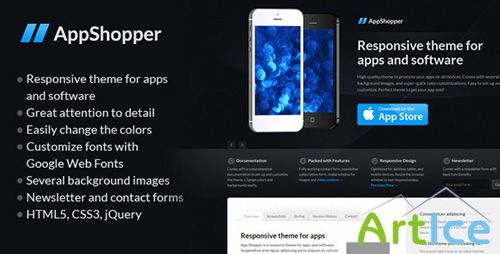 ThemeForest - App Shopper - Responsive App and Software - RIP